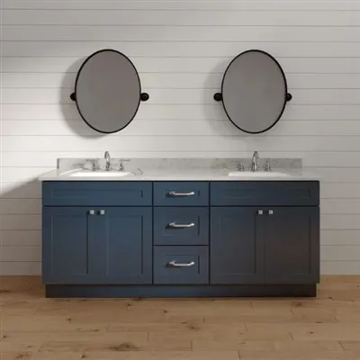 Marineblau Shaker Badezimmer Eitelkeit